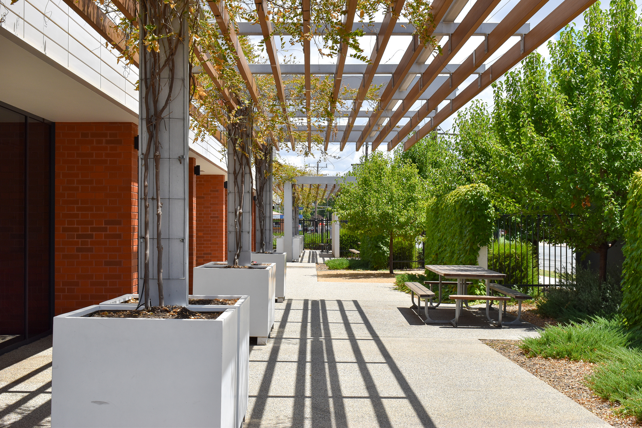 Science building walkway NSC 0148 2k