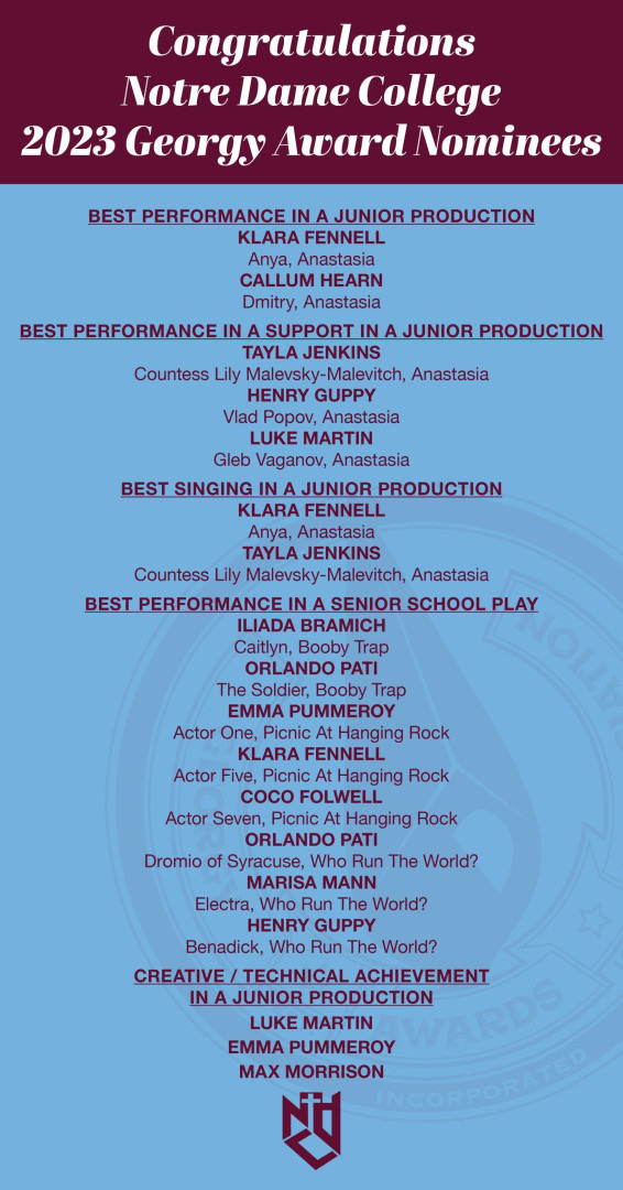 Georgy Award Nominees