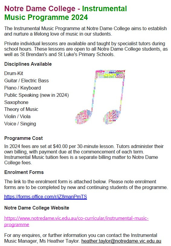 Instrumental Music Flyer