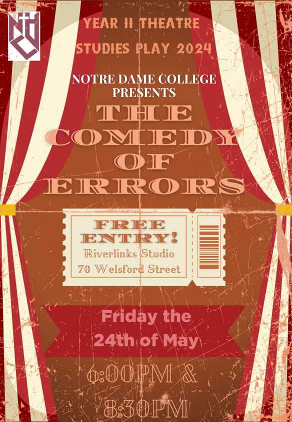 Comedy of Errors Flyer