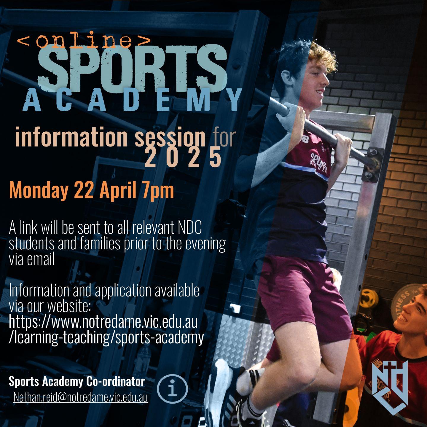 Sports Academy Info Session