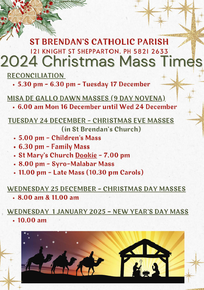St Brendans Mass Times