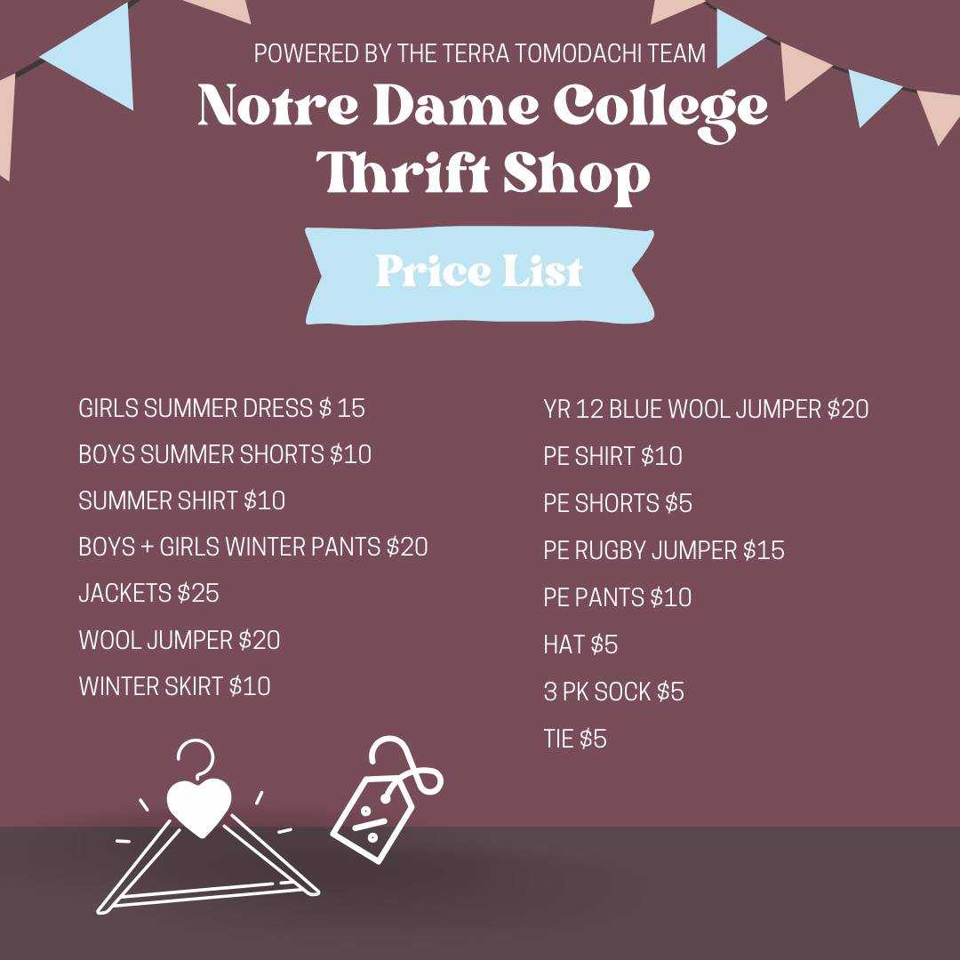 Thrift Shop Prices