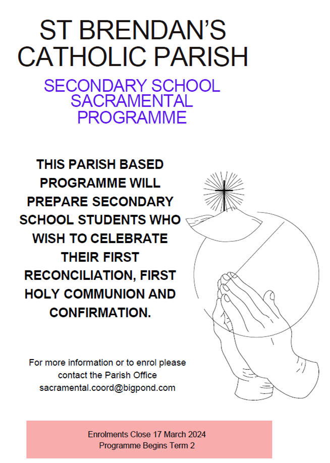 Sacramental Programme